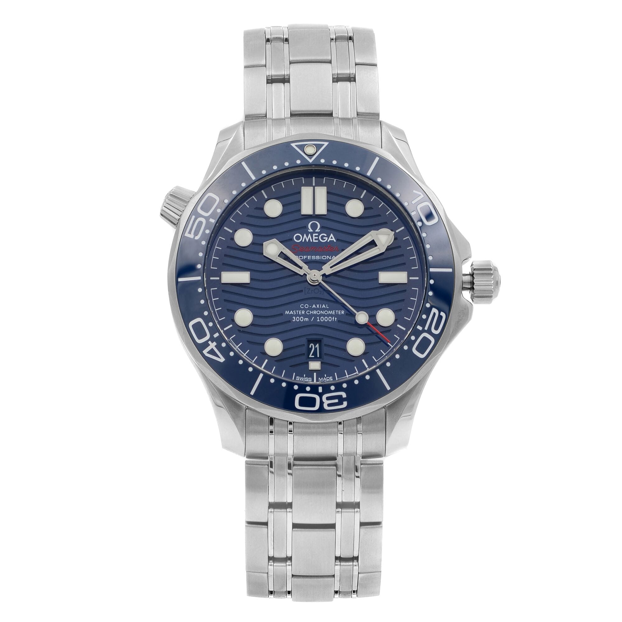 Front Full View Of OMEGA 210.30.42.20.03.001 Stainless Steel Watch