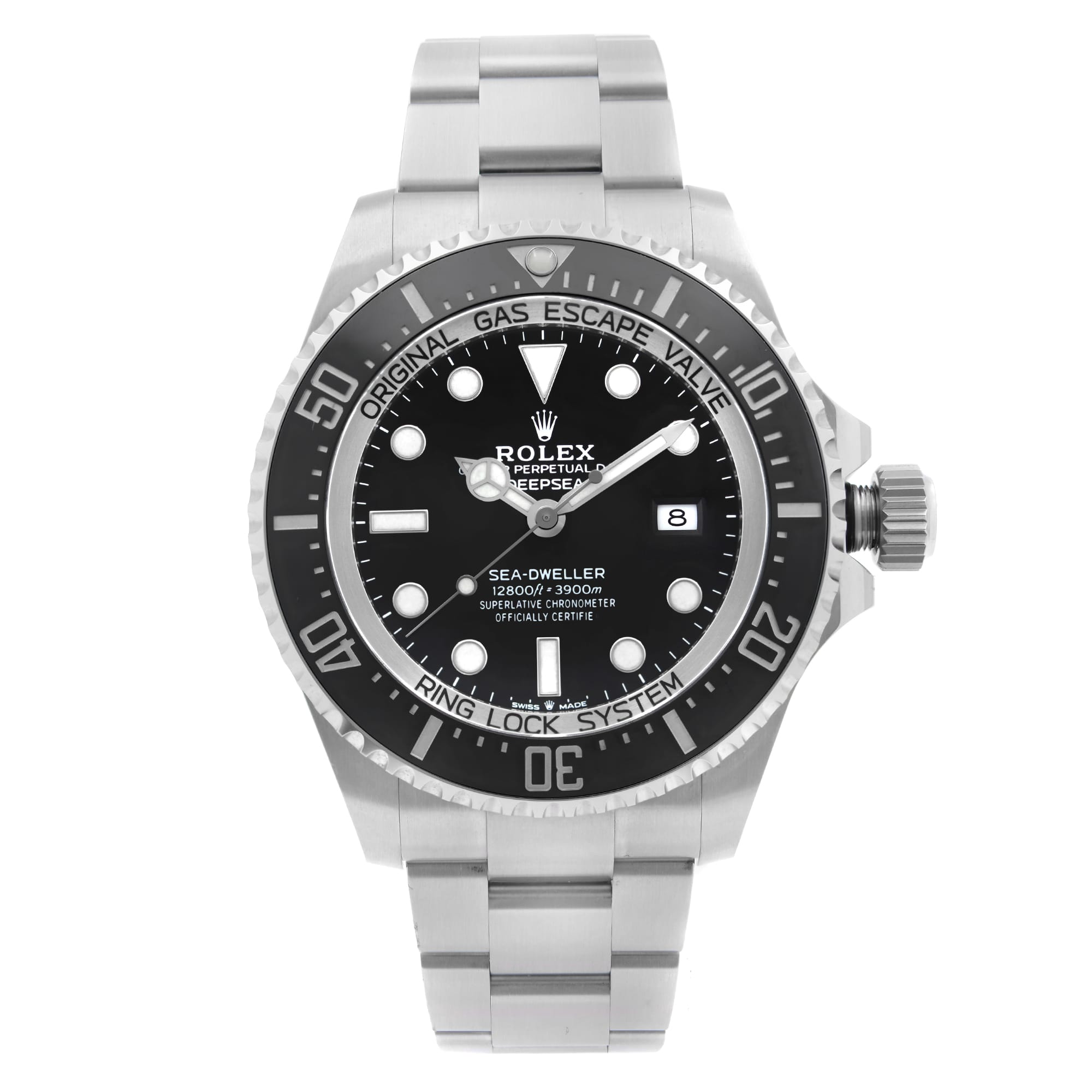 Front Full View Of Rolex 126660 Stainless Steel Watch