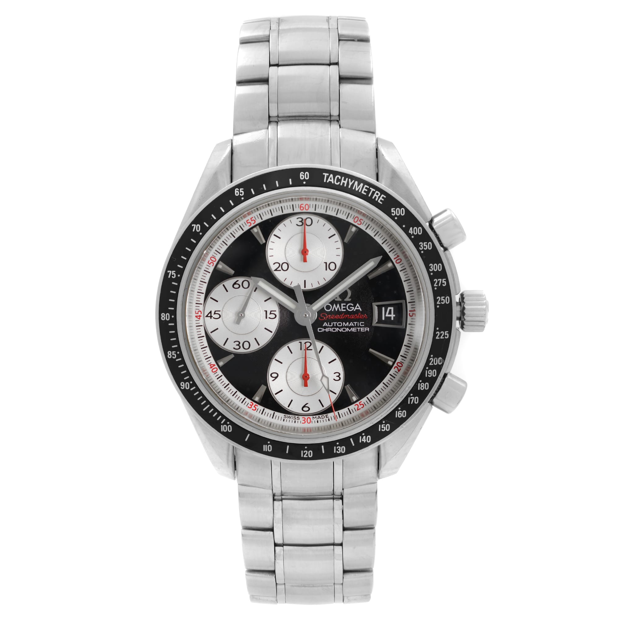 Front Full View Of OMEGA 3210.51.00 Stainless Steel Watch
