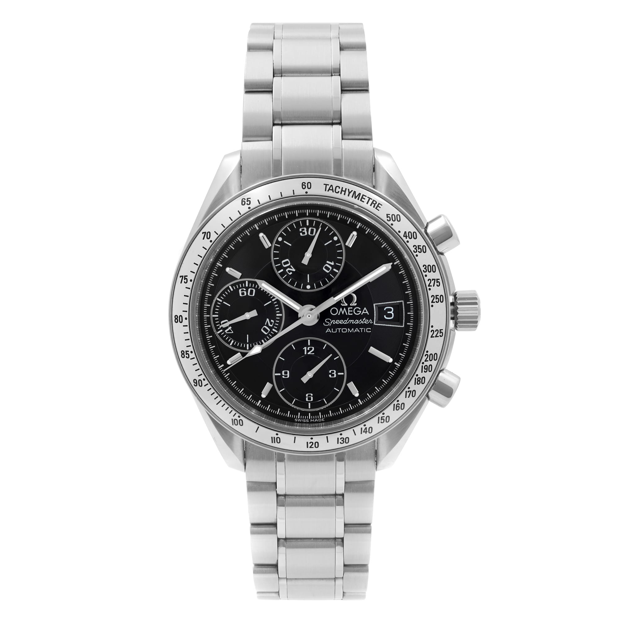 Front Full View Of OMEGA 3513.50.00 Stainless Steel Watch