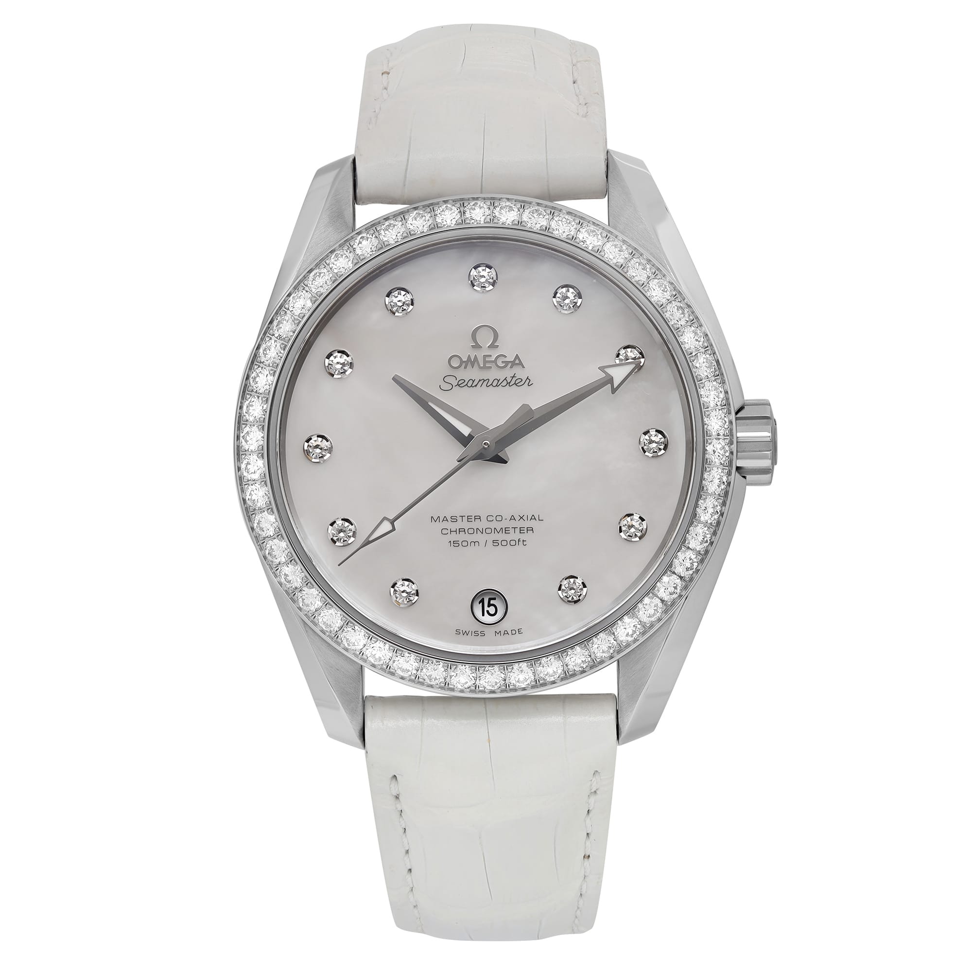 Front Full View Of OMEGA 231.18.39.21.55.001 Stainless Steel Watch