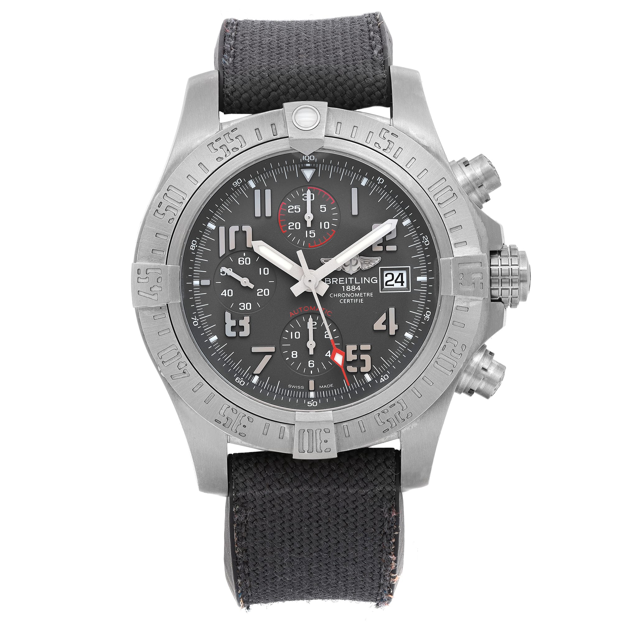 Front Full View Of Breitling E1338310/M536-253S Titanium Watch
