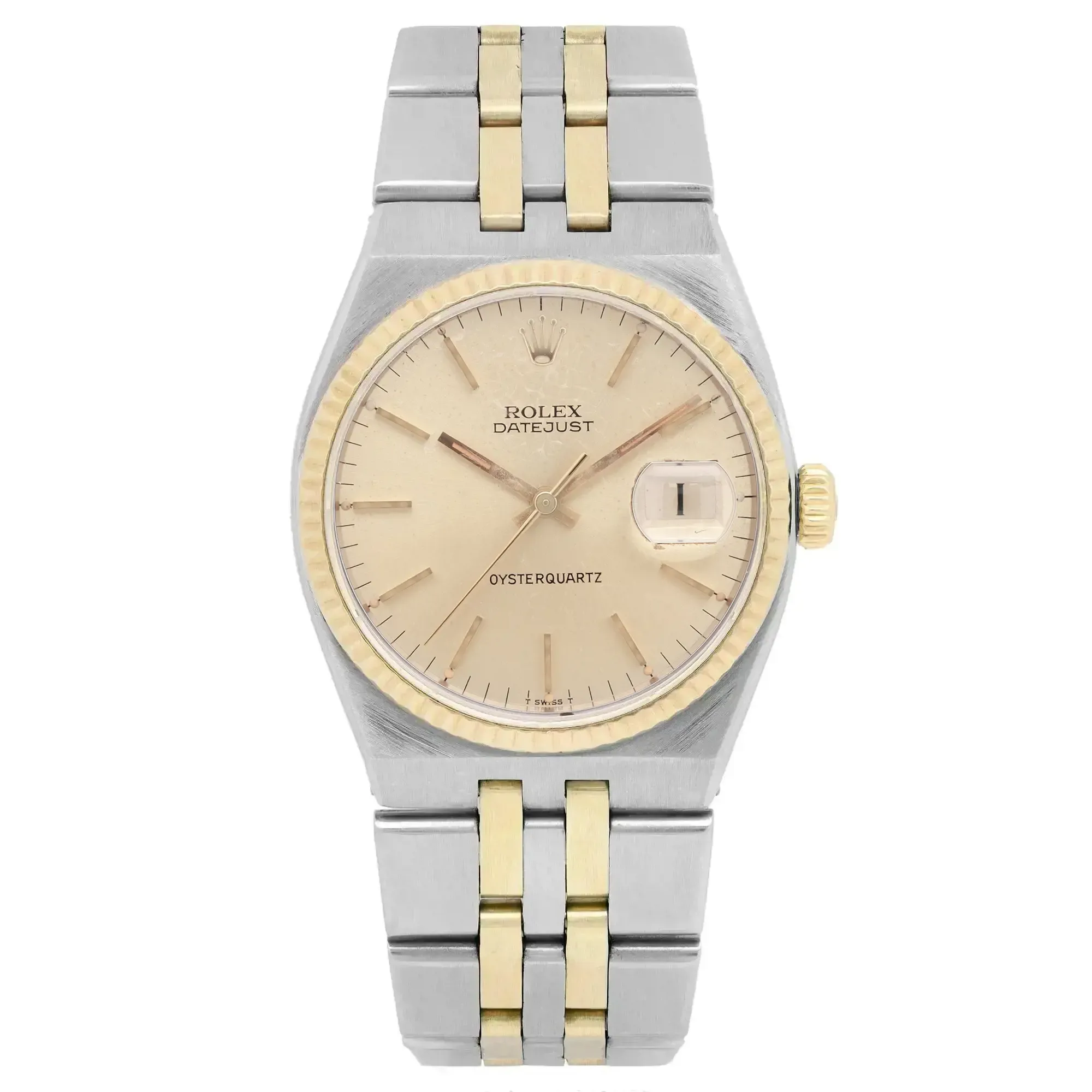 Front Full View Of Rolex 17013 Stainless Steel Watch