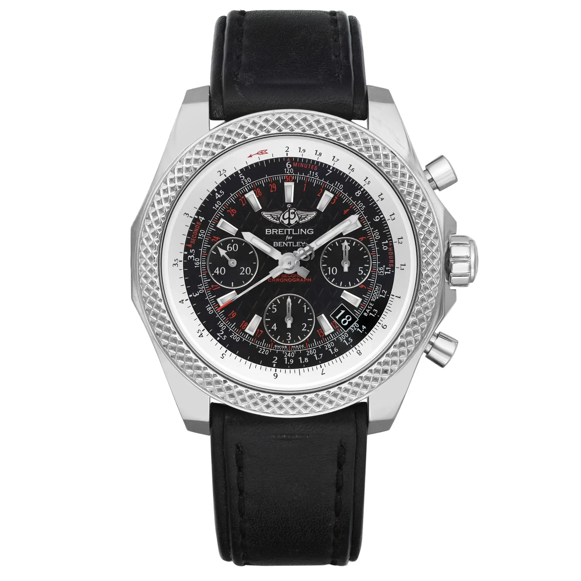 Front Full View Of Breitling AB061221/BD93-480X Stainless Steel Watch