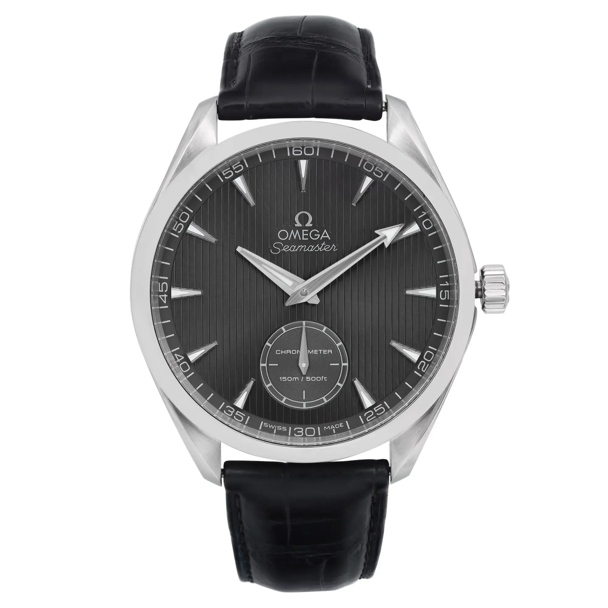 Front Full View Of OMEGA 231.13.49.10.06.001 Stainless Steel Watch