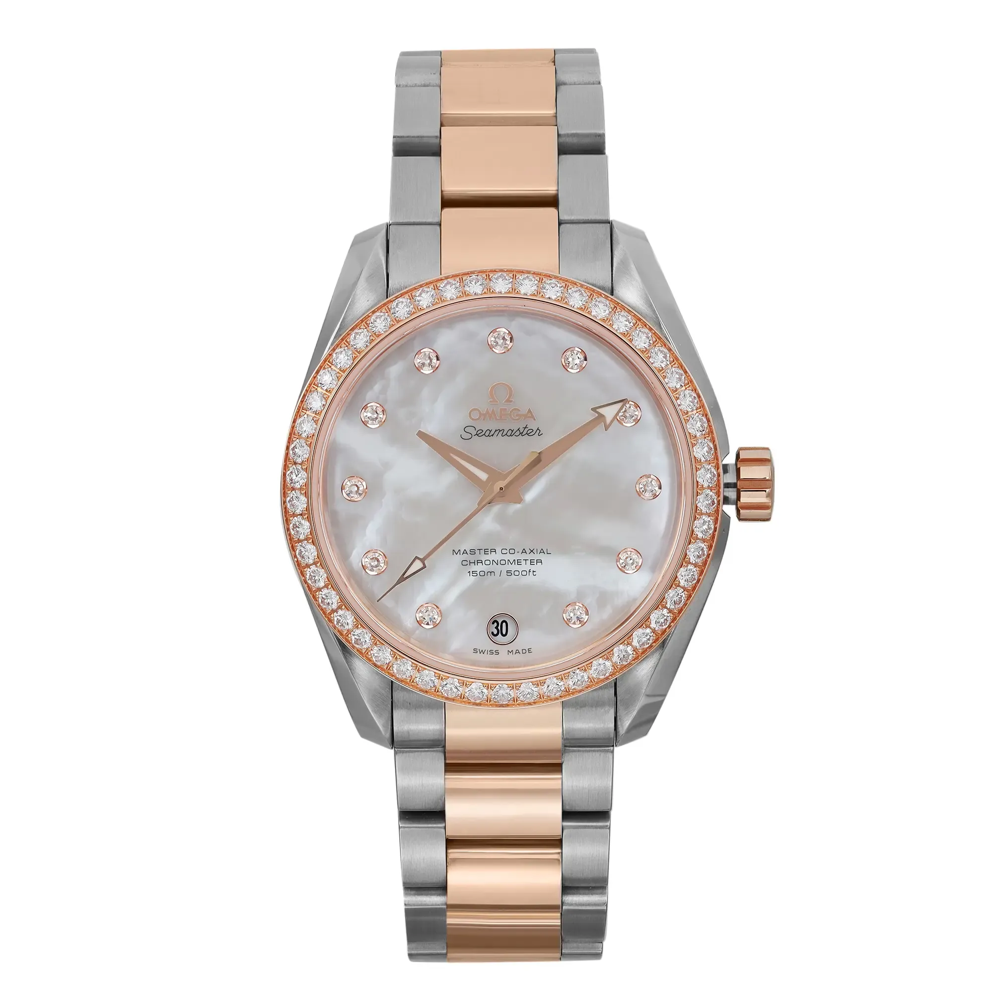 Front Full View Of OMEGA 231.25.39.21.55.001 Stainless Steel Watch