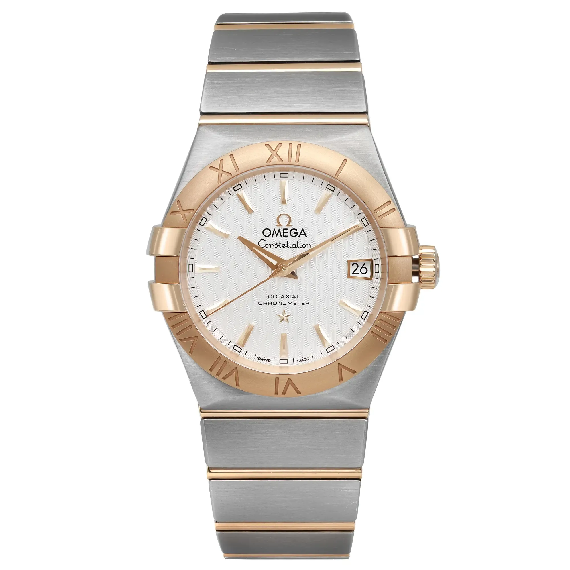Front Full View Of OMEGA 123.20.35.20.02.006 Stainless Steel Watch