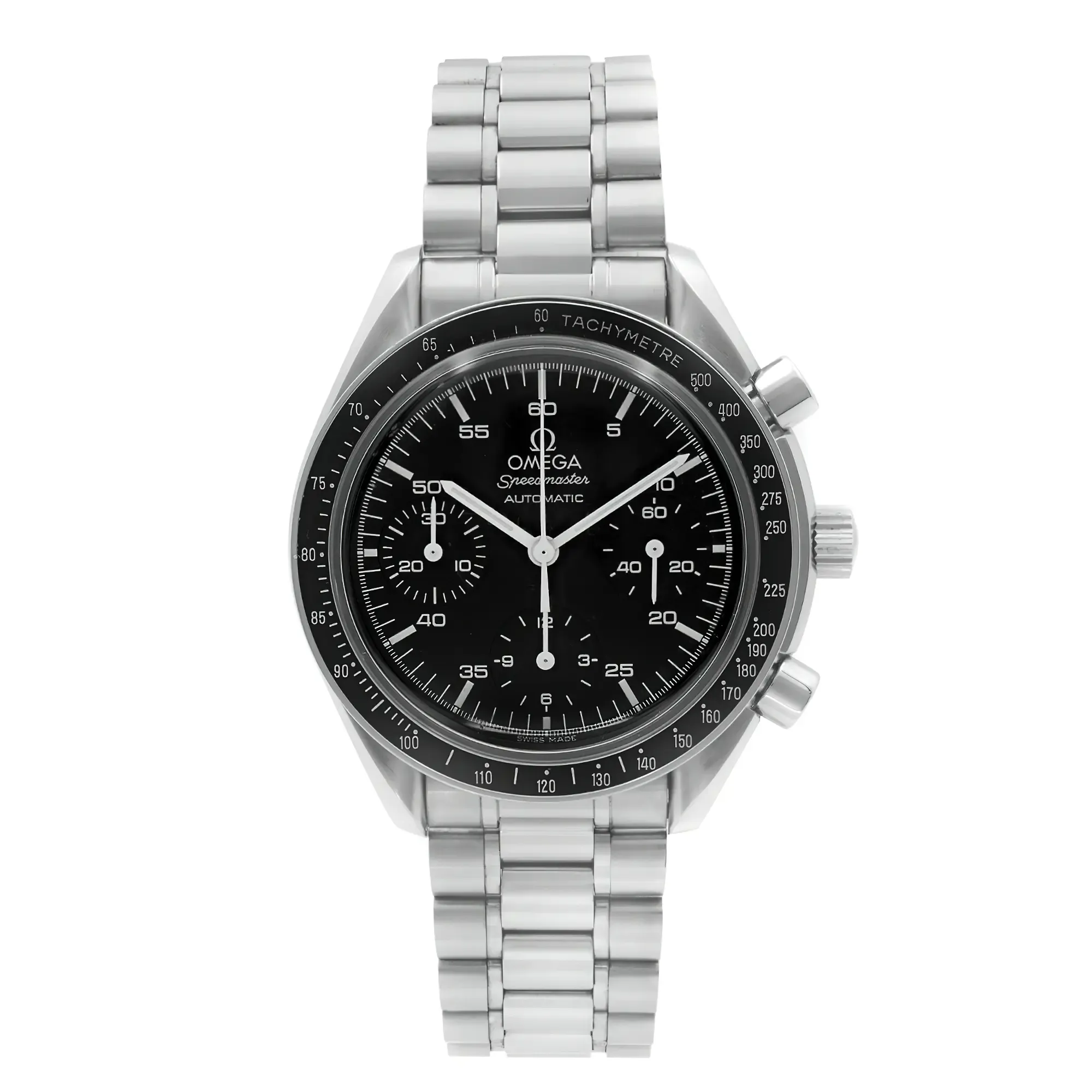 Front Full View Of OMEGA 3510.50.00 Stainless Steel Watch