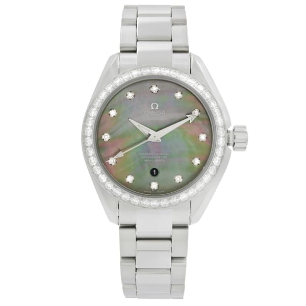 Front Full View Of OMEGA 231.15.34.20.57.001 Stainless Steel Watch 