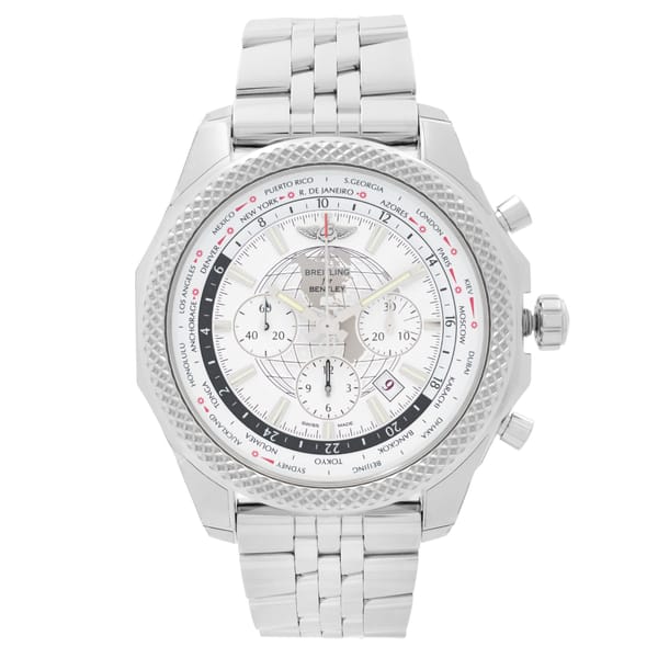 Front Full View Of Breitling AB0521U0/A768-990A Stainless Steel Watch 