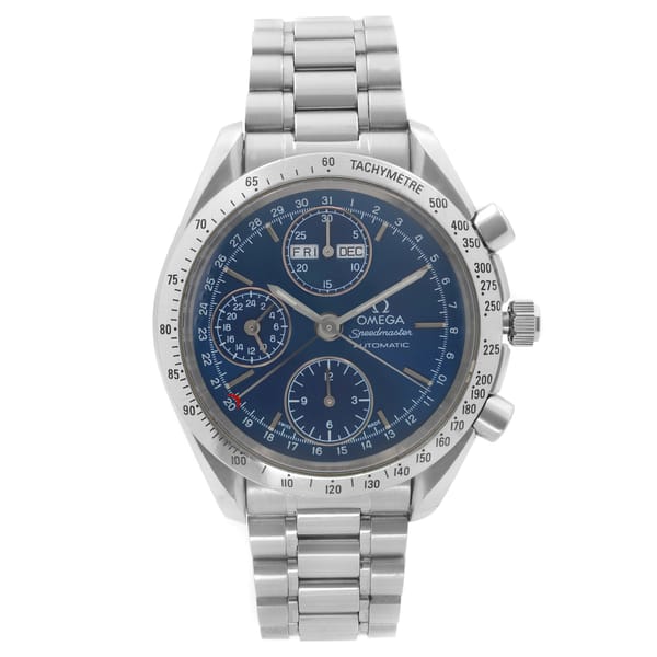 Front Full View Of OMEGA 3521.80. Stainless Steel Watch 