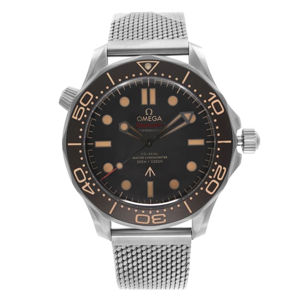 Front Full View Of OMEGA 210.90.42.20.01.001 Titanium Watch 