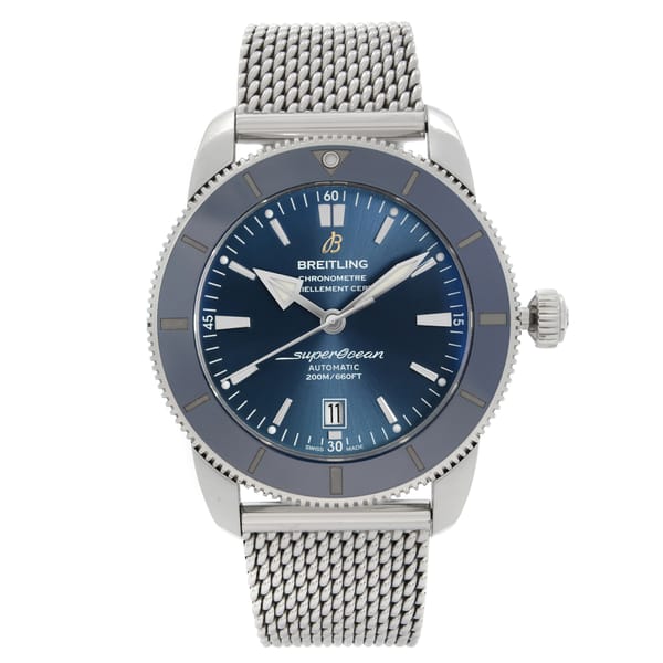 Front Full View Of Breitling AB2020161C1A1 Stainless Steel Watch 