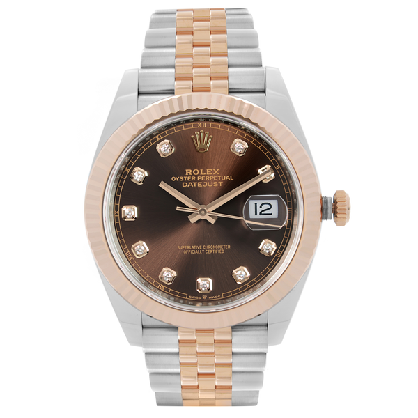 Front Full View Of Rolex 126331 Stainless Steel Watch 