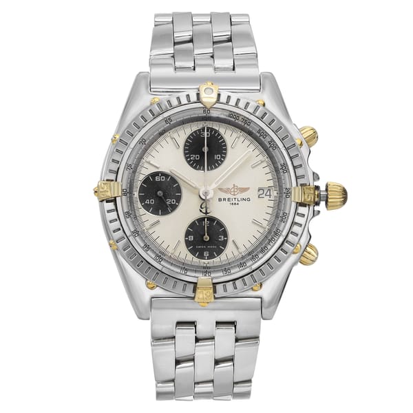 Front Full View Of Breitling B13050.1 Stainless Steel Watch 