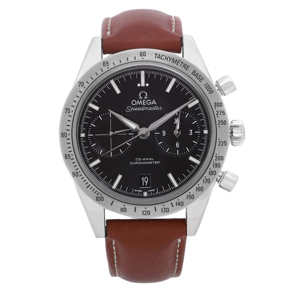 Front Full View Of OMEGA 331.12.42.51.01.001 Stainless Steel Watch 