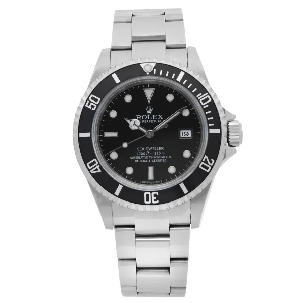 Front Full View Of Rolex 16600 Stainless Steel Watch 