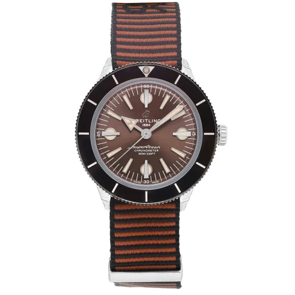 Front Full View Of Breitling A103703A1Q1W1 Stainless Steel Watch 