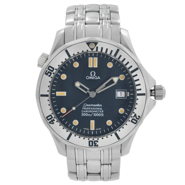 Front Full View Of OMEGA 2532.80.00 Stainless Steel Watch 