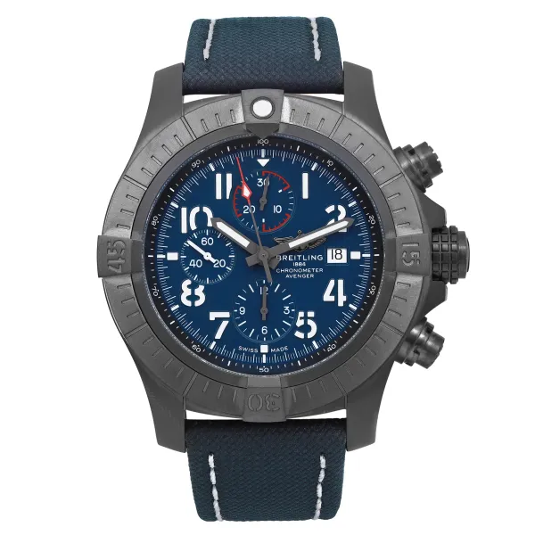 Front Full View Of Breitling V13375101C1X2 Titanium Watch 