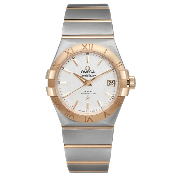 Front Full View Of OMEGA 123.20.35.20.02.006 Stainless Steel Watch 